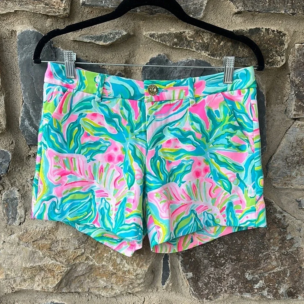 Lilly Pulitzer Callahan Shorts in One in A Melon Tropical Print Size 2